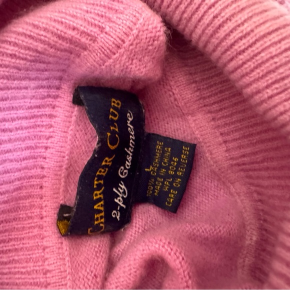 Charter Club Vintage Cashmere Turtleneck Sweater Pullover Top Soft Minimalist L - Picture 9 of 13